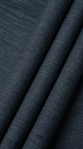 Black Blue - Lawn Slab Khaddar Breathable Fabric - 7 Meter