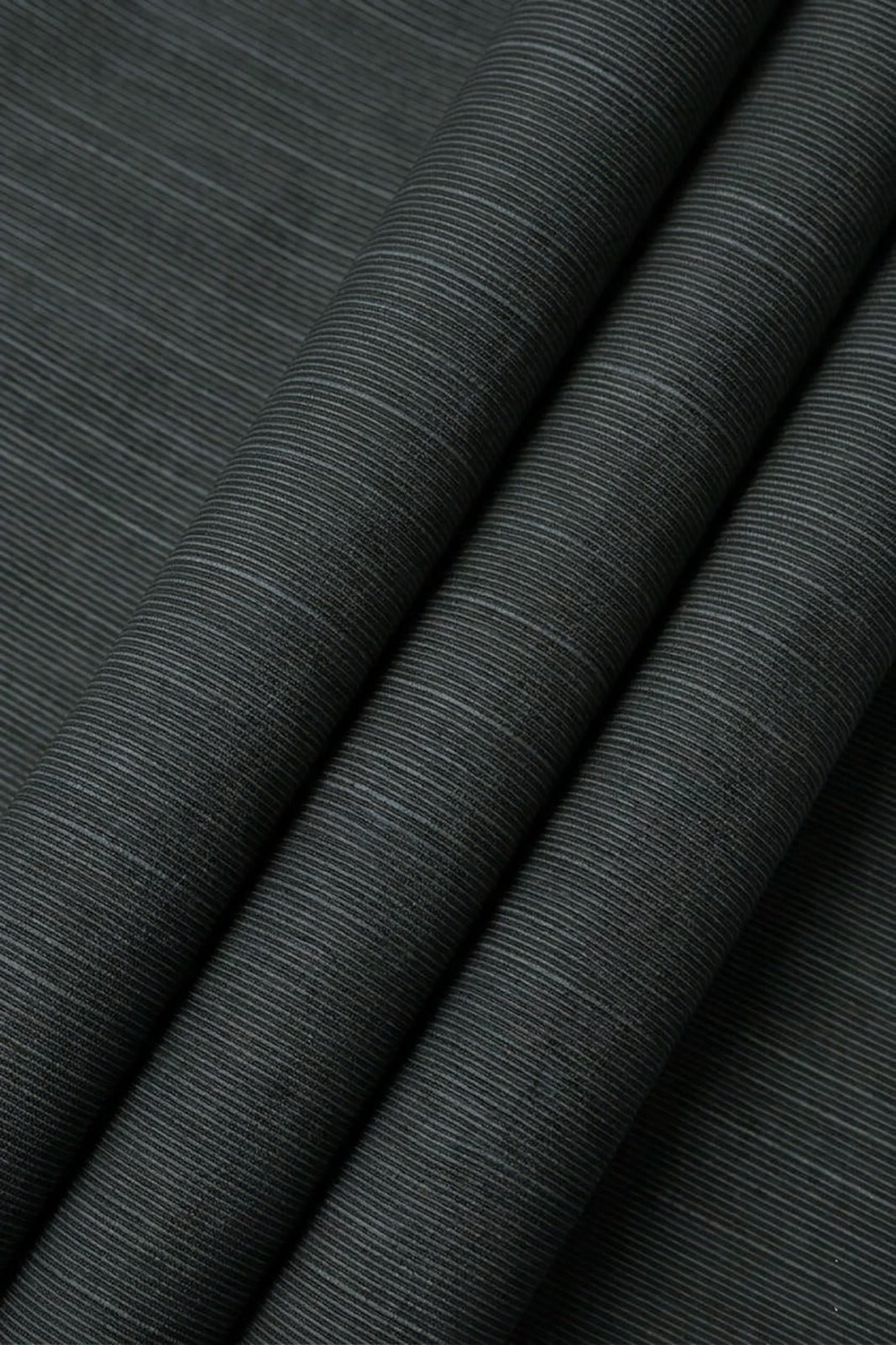 Black - Lawn Slab Khaddar Breathable Fabric - 7 Meter